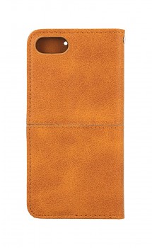 Knížkové pouzdro na iPhone SE 2020 Business světle hnědé (3)