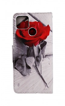 Knížkové pouzdro na Realme 7i Červená růže