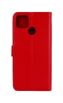 Knížkové pouzdro na Realme 7i červené s přezkou