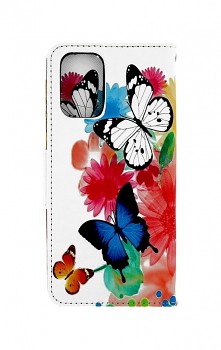 Knížkové pouzdro TopQ na mobil Realme 8 5G Barevné s motýlky