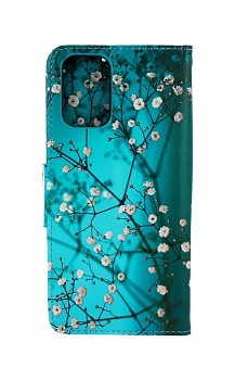 Knížkové pouzdro TopQ na mobil Realme 8 5G Modré s květy