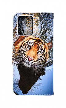 Knížkové pouzdro na Realme 8 Hnědý tygr