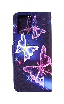 Knížkové pouzdro na Realme 8 Pro Modré s motýlky