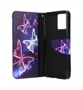 Knížkové pouzdro na Realme 8 Pro Modré s motýlky (2)