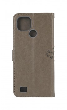 Knížkové pouzdro na Realme C21 Šedý strom sovičky