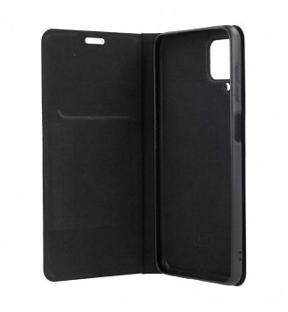 Knížkové pouzdro Luna Carbon Book na Samsung A12 černé (2)