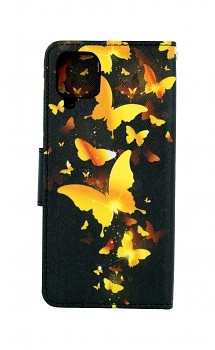 Knížkové pouzdro na Samsung A12 Luxusní motýlci