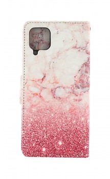 Knížkové pouzdro na Samsung A12 Růžový mramor