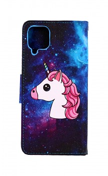 Knížkové pouzdro na Samsung A12 Space Unicorn