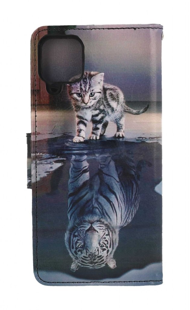 Knížkové pouzdro na Samsung A12 Tygr