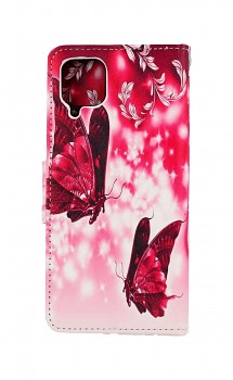 Knížkové pouzdro na Samsung A12 Zamilovaní motýlci