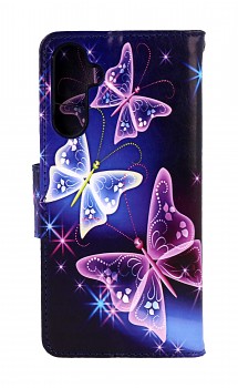 Knížkové pouzdro na Samsung A15 Modré s motýlky