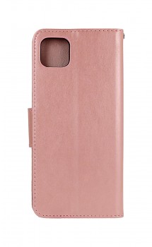 Knížkové pouzdro na Samsung A22 5G Butterfly růžové světlé