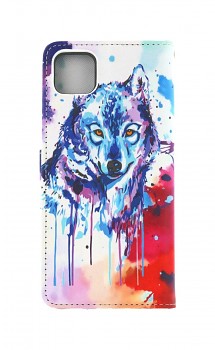 Knížkové pouzdro na Samsung A22 5G Kresba vlka