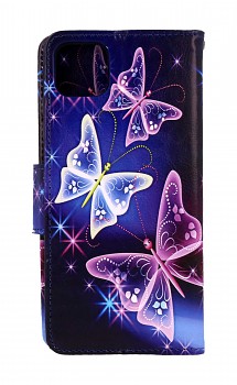 Knížkové pouzdro na Samsung A22 5G Modré s motýlky