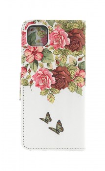 Knížkové pouzdro na Samsung A22 5G Něžné květy