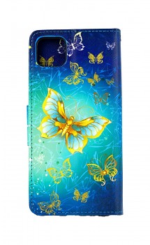 Knížkové pouzdro na Samsung A22 5G Obloha s motýlky