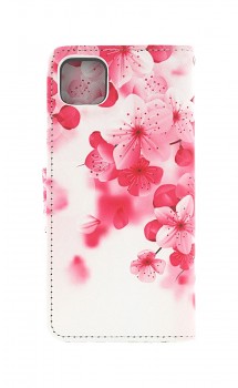 Knížkové pouzdro na Samsung A22 5G Růžové kvítky