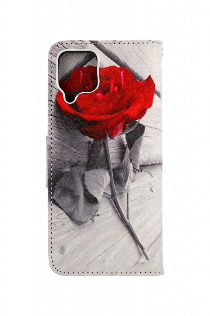 Knížkové pouzdro na Samsung A22 Červená růže