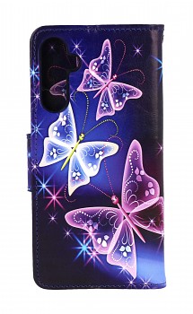 Knížkové pouzdro na Samsung A25 5G Modré s motýlky