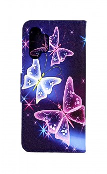 Knížkové pouzdro na Samsung A32 Modré s motýlky