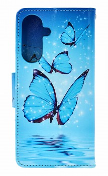 Knížkové pouzdro na Samsung A36 Modří motýlci