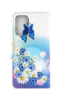 Knížkové pouzdro na Samsung A52 Bílé s motýlkem
