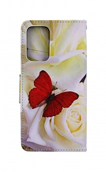 Knížkové pouzdro na Samsung A52 Červený motýl