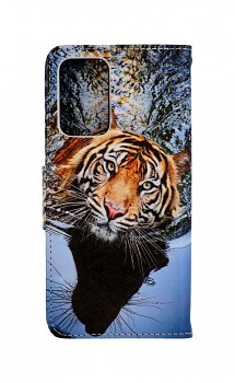 Knížkové pouzdro na Samsung A52 Hnědý tygr