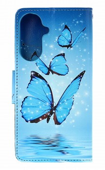 Knížkové pouzdro na Samsung A57 Modří motýlci