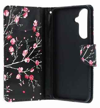 Knížkové pouzdro na Samsung A57 Noční květy (2)