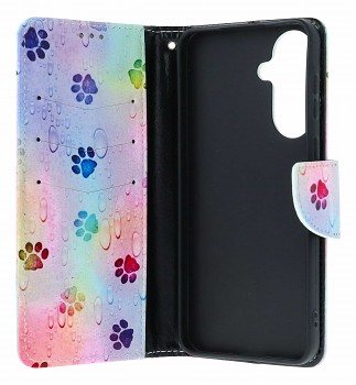 Knížkové pouzdro na Samsung A57 Tlapky (2)