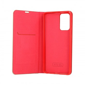 Knížkové pouzdro Luna Book na Samsung A72 červené (2)