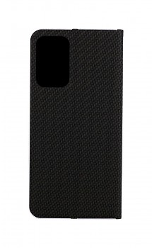 Knížkové pouzdro Luna Carbon Book na Samsung A72 černé