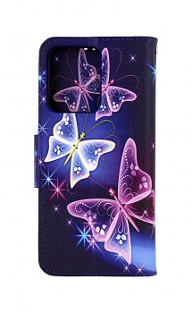 Knížkové pouzdro na Vivo V23 5G Modré s motýlky