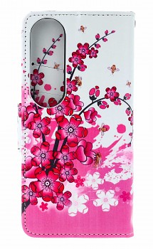 Knížkové pouzdro na Vivo V50 Lite Kytičky textil