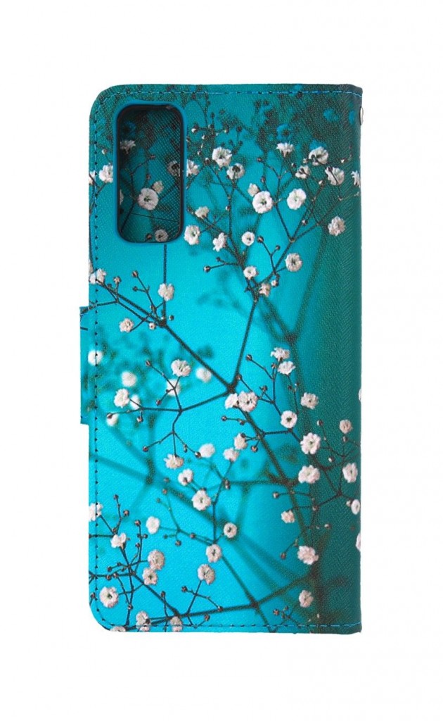 Knížkové pouzdro na Vivo Y11s Modré s květy