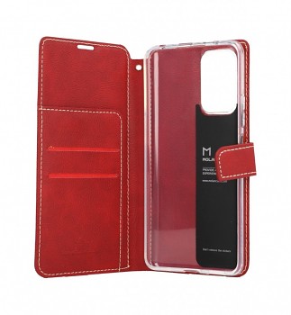 Knížkové pouzdro Molan Cano Issue Diary na mobil Xiaomi Poco M3 Pro červené 1
