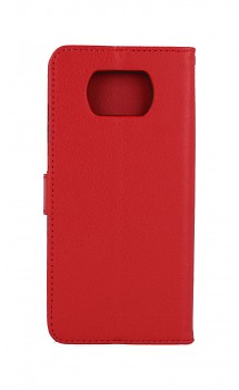 Knížkové pouzdro na Xiaomi Poco X3 červené s přezkou