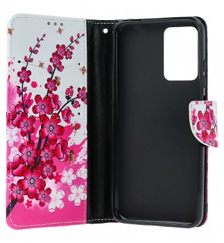 Knížkové pouzdro na Xiaomi Redmi 10 5G Kytičky textil (2)