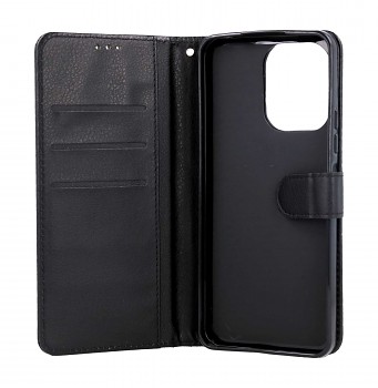 Knížkové pouzdro na Xiaomi Redmi 13C černé s přezkou (2)