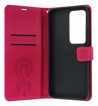 Knížkové pouzdro Mezzo na Xiaomi Redmi 15 Lapač se sovičkou růžové (2)