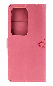 Knížkové pouzdro na Xiaomi Redmi 15 Růžový strom sovičky