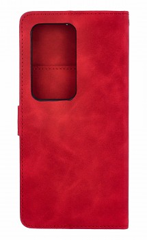 Knížkové pouzdro na Xiaomi Redmi 15 se zipem červené