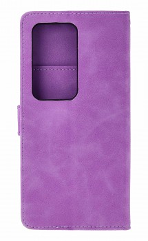 Knížkové pouzdro na Xiaomi Redmi 15 se zipem fialové