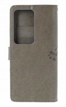 Knížkové pouzdro na Xiaomi Redmi 15 Šedý strom sovičky