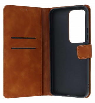 Knížkové pouzdro Tender na Xiaomi Redmi 15 hnědé (2)