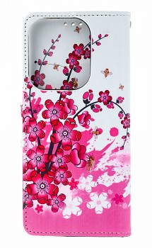 Knížkové pouzdro na Xiaomi Redmi 15C Kytičky