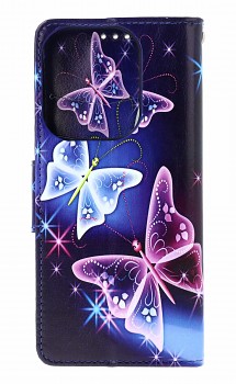Knížkové pouzdro na Xiaomi Redmi 15C Modré s motýlky