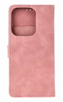 Knížkové pouzdro na Xiaomi Redmi 15C se zipem růžové